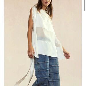 NWT windswept silk blouse